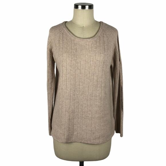 BB DAKOTA Underneath It All Sweater Cream NWT M - Picture 1 of 9